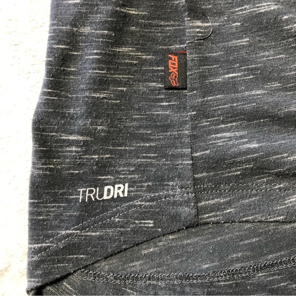 Fox Racing Heather Dark Grey Long Sleeve Pull Over Lightweight TruDri Hoodie - Picture 8 of 12